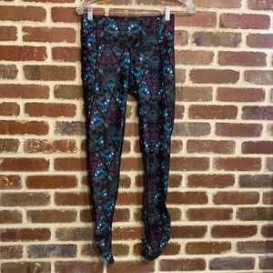 Calia Carrie Underwood black, teal, purple workout leggings small